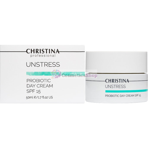 Christina Unstress- Dienas krēms ar probiotisku iedarbību SPF15 50 ml.