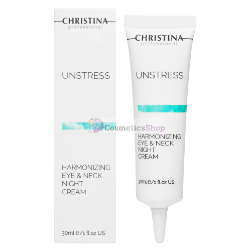 Christina Unstress- Гармонизирующий ночной крем для кожи вокруг глаз и шеи 30 ml.