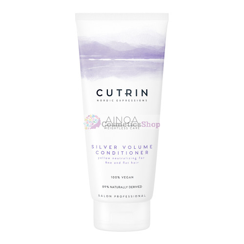 Cutrin AINOA- Серебряный кондиционер для придания объёма волосам 200 ml.