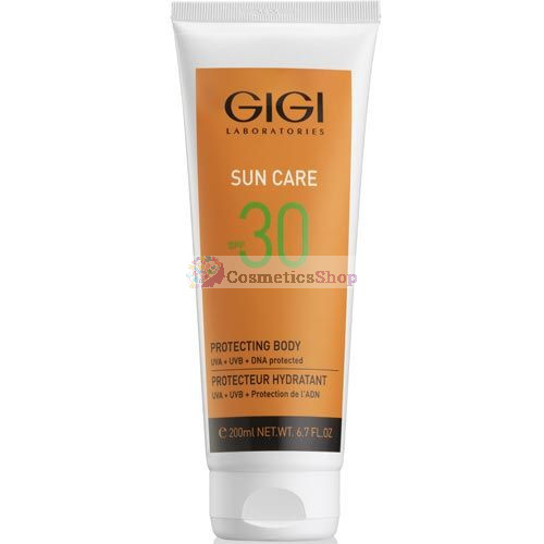 GIGI Sun Care- Защитный увлажняющий крем для тела SPF30 200 ml.