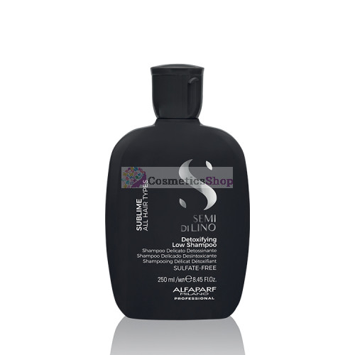 Alfaparf Semi Di Lino Sublime- Detoksa šampūns dziļai matu un galvas ādas attīrīšanai 250 ml.