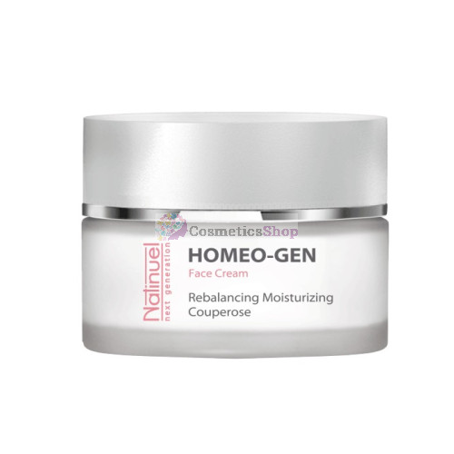 Natinuel HOMEO-GEN- Увлажняющий-нормализующий-антикуперозный крем для чувствительной кожи 50 ml. 