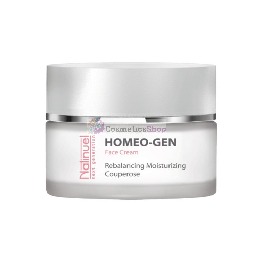 Natinuel HOMEO-GEN- Mitrinošs-normalizējošs-pretkuperozs krēms jūtīgai ādai 50 ml. Natinuel HOMEO-GEN- Mitrinošs-normalizējošs-pretkuperozs krēms jūtīgai ādai 50 ml.