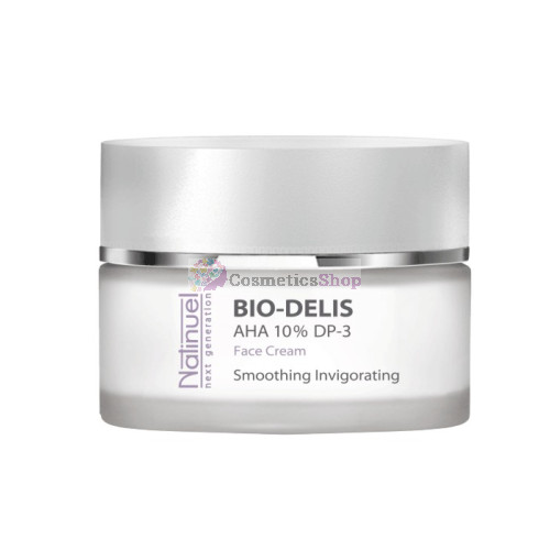 Natinuel BIO-DELIS PHA-AHA 10%- Biostimulējošs-izgludinošs-reģenerējošs-atjaunojošs krēms maigai ādai 50 ml. 