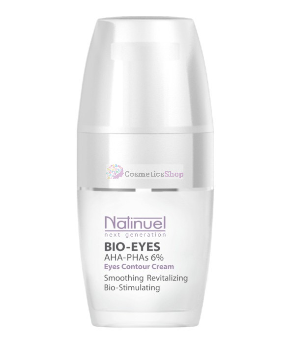 Natinuel BIO-EYES AHA-PHAS 6 %- Smoothing, revitalizing, bio-stimulating  cream the skin around the eyes 30 ml.