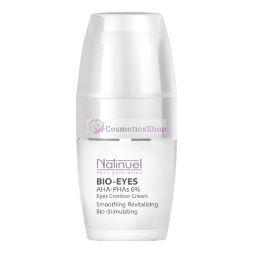 Natinuel BIO-EYES AHA-PHAS 6 %- Smoothing, revitalizing, bio-stimulating cream  the skin around the eyes  30 ml.