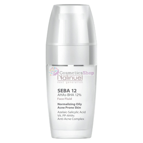 Natinuel SEBA FLUID AHAs-BHA 12%- Fluīds problemātiskas ādas izmaiņas 50 ml. Natinuel SEBA FLUID AHAs-BHA 12%- Fluīds problemātiskas ādas izmaiņas 50 ml.