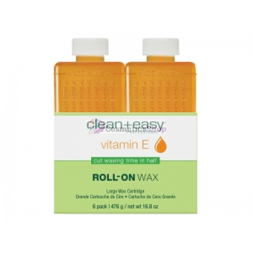 Clean+Easy- Vitamin E Wax Refill 6x80 gr. Clean+Easy- Vitamin E Wax Refill 6x80 gr.