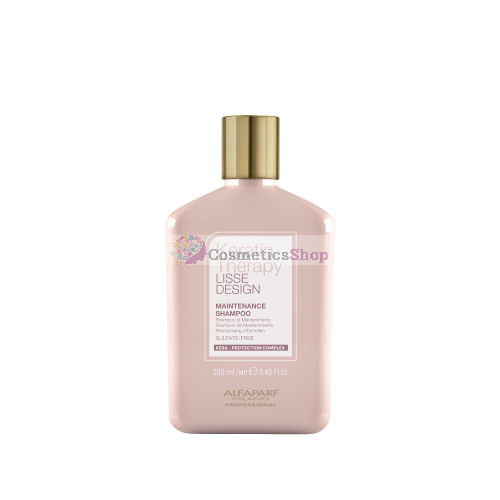 Alfaparf Lisse Design Keratin Therapy- Šampūns efekta uzturēšanai Maintenance 250 ml.