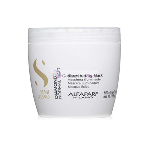 Alfaparf Semi di Lino Diamond- Маска для нормальных волос, придающая блеск 500 ml.