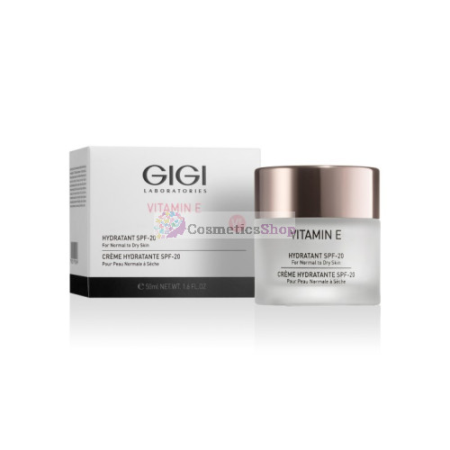 GIGI Vitamin E- Увлажняющий крем для нормальной и сухой кожи SPF20 250 ml.
