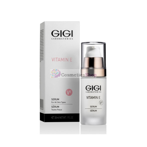 GIGI Vitamin E- Serums ar E vitamīnu visiem ādas tipiem 30 ml.