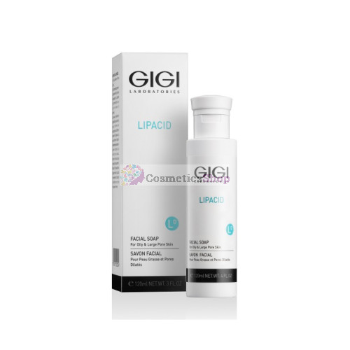 GIGI Lipacid- Sejas ziepes taukainai ādai, antibakteriālas, aizkavē iekaisumu veidošanos 120 ml.
