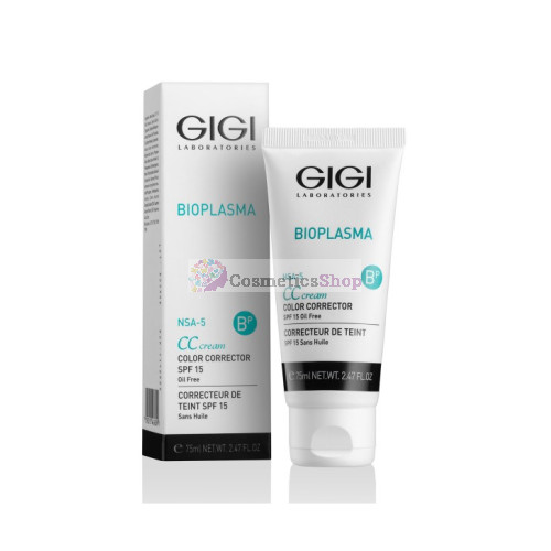 GIGI Bioplazma- Крем для коррекции цвета кожи с SPF 15 75 ml.
