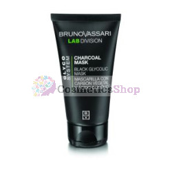Bruno Vassari LAB DIVISION Glyco System- Mask with Charcoal and Glycolic Acid 65 ml.
