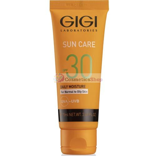 GIGI Sun Care- Saules aizsargkrēms ar SPF30 normālai un taukainai ādai 75 ml.