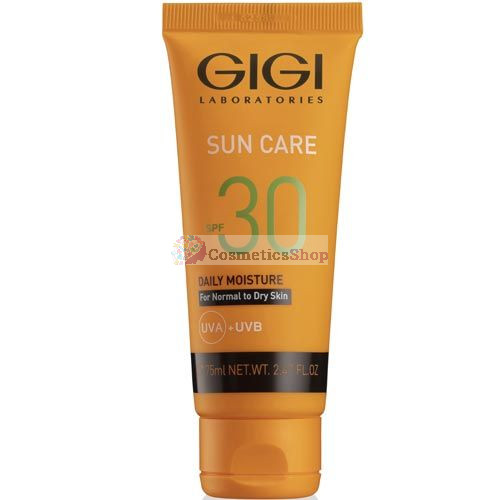 GIGI Sun Care- Saules aizsargkrēms ar SPF30 normālai un sausai ādai 75 ml.