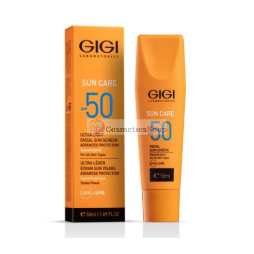 GIGI Sun Care- Viegls saules aizsargkrēms ar SPF 50 50 ml.