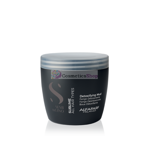 Alfaparf Semi Di Lino Sublime- Детокс-грязь для интенсивного очищения кожи головы и волос 500 ml.