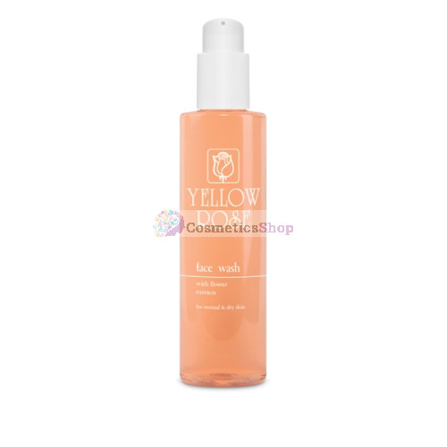 Yellow Rose- Flower Extracts Face Wash with Flower Extracts 200 ml.