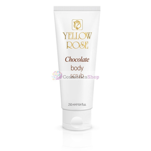 Yellow Rose Chocolate- Moisturising, gel-based, exfoliating scrub with Cacao extract and butter 250 ml.