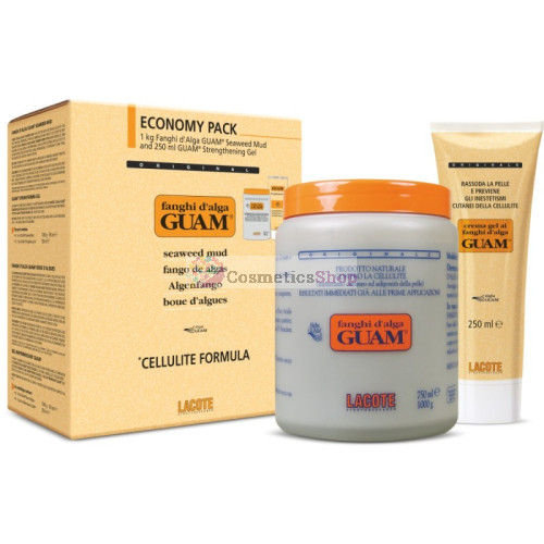 GUAM- Антицеллюлитная маска из водорослей 1000 gr. + Антицеллюлитный подтягивающий гель-крем 250 ml.