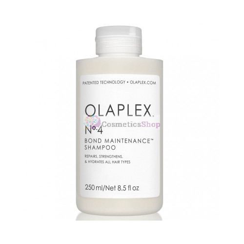 Olaplex No.4 Bond Maintenance Shampoo- Matu struktūru atjaunojošs šampūns 250 ml.