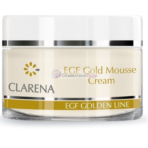 Clarena EGF Golden Line- Peptīdu putveida krēms ar koloidālo zeltu 50 ml.