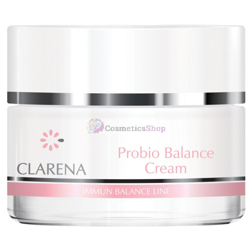 Clarena Immun Balance Line- Probiotisks krēms sausas, jutīgas un kairinātas ādas kopšanai 50 ml.