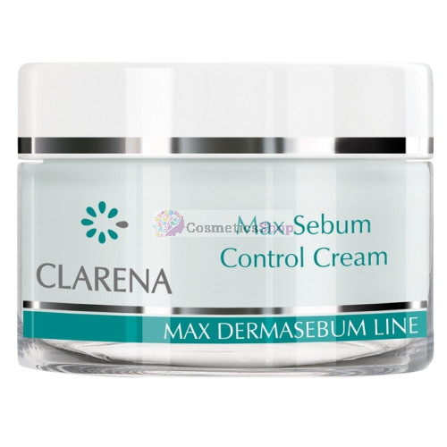 Clarena Max Dermasebum Line- Матирующий и балансирующий крем для комбинированной, жирной, склонной к акне кожи 50 ml.