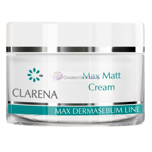 Clarena Max Dermasebum Line- Матирующий крем идаельно подходит для жирной себорейной кожи 50 ml. 
