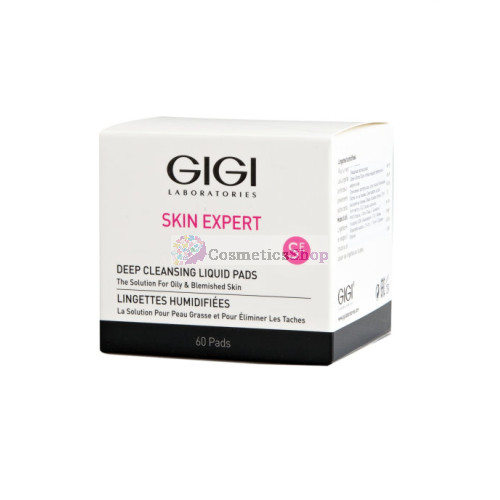 GIGI Skin Expert- Deep Cleansing Liquid Pads 60 pc.