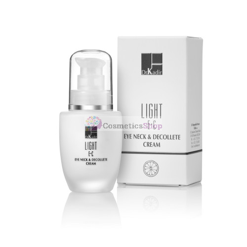 Dr.Kadir Light E+C- Eye Neck & Decolte Cream 30 ml.