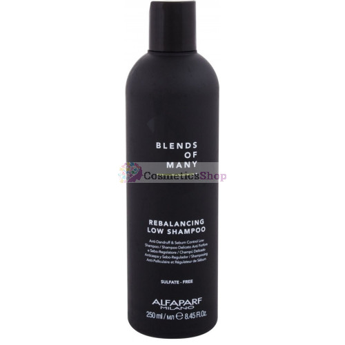 Alfaparf Blends Of Many- Балансирующий шампунь для мужчин против перхоти и для жирной кожи головы 250 ml.