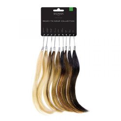 BALMAIN HAIR 100% Cilvēka matu pieaudzējumu matu krāsas testa strēmeles / Colourring Ready-to-Wear Human 100% Hair