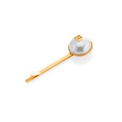 BALMAIN HAIR 18K zeltīta pērļu matu sprādze / Pearl Slide 18K Gold