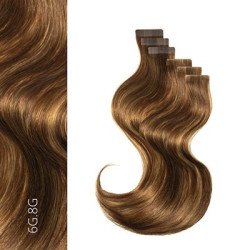 BALMAIN HAIR 100% Cilvēka matu pieaudzējumi / Fill-in Micro Ring Extensions 100% Human Hair, 40cm — 6G.8G