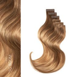 BALMAIN HAIR 100% Cilvēka matu pieaudzējumi / Fill-in Micro Ring Extensions 100% Human Hair, 40cm — 7G.8G OM