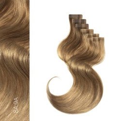 BALMAIN HAIR 100% Cilvēka matu pieaudzējumi / Fill-in Micro Ring Extensions 100% Human Hair, 40cm — 8A.9A
