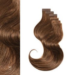 BALMAIN HAIR 100% Cilvēka matu pieaudzējumi / Fill-in Micro Ring Extensions 100% Human Hair, 40cm — Level 6